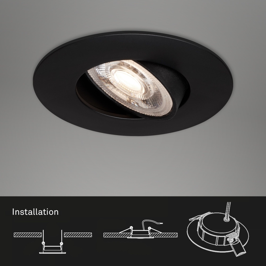 Briloner - SET 3x Hangende LED Badkamer plafond verlichting LED/4,9W/230V IP23