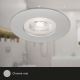 Briloner- SET 3x Hangende LED Badkamer plafond verlichting LED/4,9W/230V IP44 zilver