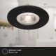 Briloner - SET 3x Hangende LED Badkamer plafond verlichting LED/4,9W/230V IP44 zwart