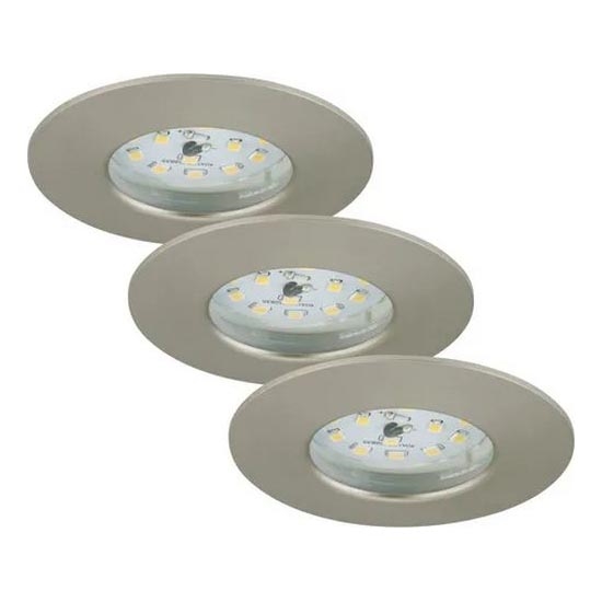 Briloner - SET 3x LED dimbare badkamer inbouwspot LED/5,5W/230V IP44