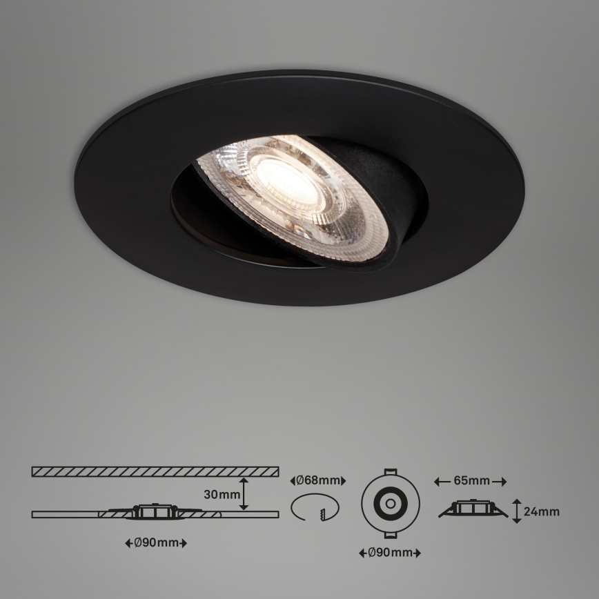 Briloner - SET 3x LED Dimbare badkamerverlichting LED/4,9W/230V IP23