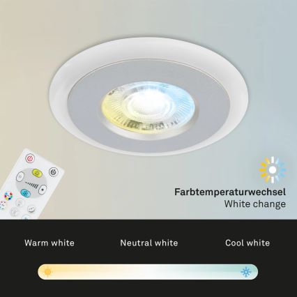 Briloner - SET 3x LED RGBW Dimbare en hangende badkamer verlichting LED/5W/230V 3000-6500K IP44 + afstandsbediening