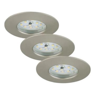 Briloner - SET van 3 dimbare LED inbouwspots voor badkamer LED/5,5W/230V IP44