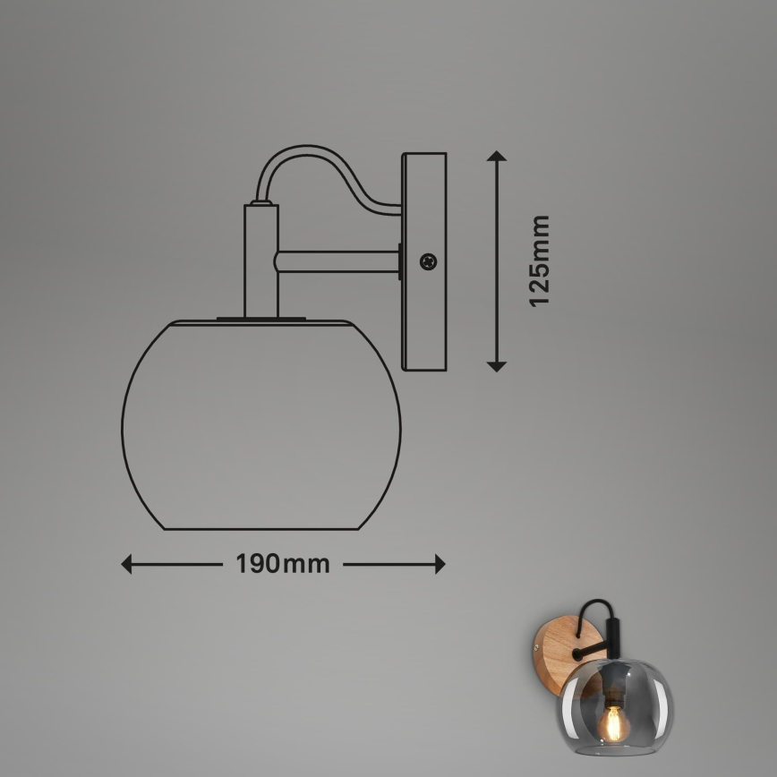 Briloner - Wandlamp KYRO 1xE14/10W/230V