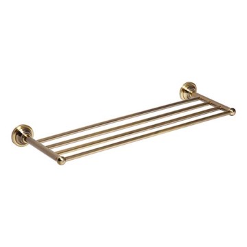 Bronzen handdoekhouder 66,5x6,5 cm