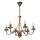 Bronzen kroonluchter ANTON aan ketting 6xE14/60W/230V