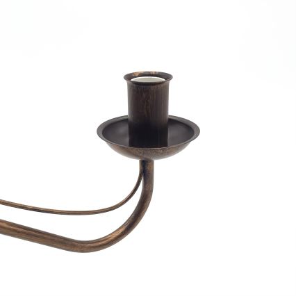 Bronzen kroonluchter ANTON aan ketting 6xE14/60W/230V
