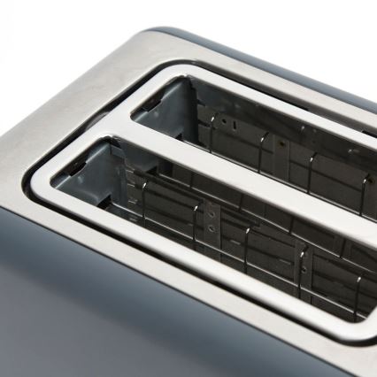 Broodrooster met twee gaten 900W/230V roestvrij staal / grijs