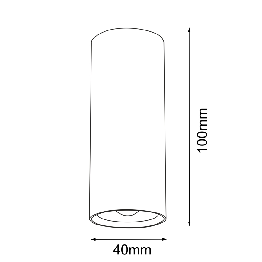 Brosline - Spotarmatuur 1xGU10/4W/230V zwart