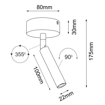 Brosline - Plafondspot 1xG9/2,5W/230V wit