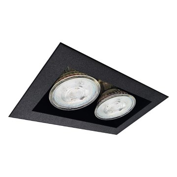 Brosline - Inbouwspot 2xGU10/10W/230V zwart