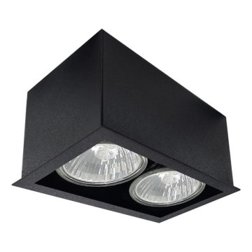 Brosline - Plafondspot 2xGU10/10W/230V zwart
