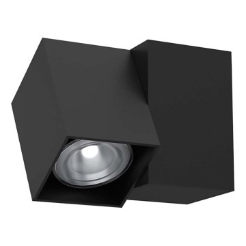 Brosline - Wandspot 1xGU10/10W/230V zwart