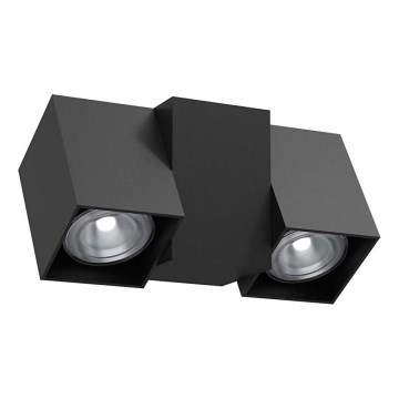 Brosline - Wandspot 1xGU10/10W/230V zwart