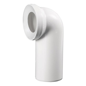 Bruckner - 90° toiletpotaansluiting 11 cm wit