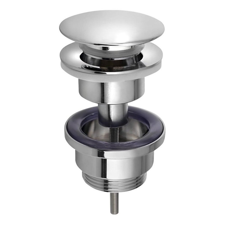 Bruckner - Afvoerputje zonder overloop CLICK-CLACK diameter 6,4 cm glanzend chroom