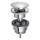 Bruckner - Afvoerputje zonder overloop CLICK-CLACK diameter 6,4 cm glanzend chroom