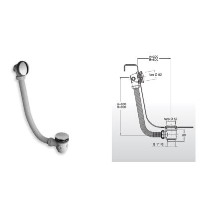 Bruckner - Badset CLICK-CLACK wit/glanzend chroom