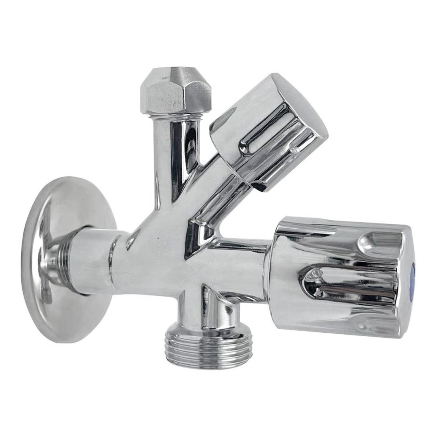 Bruckner - Combinatieklep glanzend chroom
