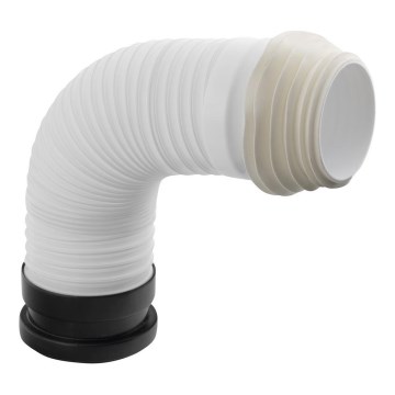 Bruckner - Flexibele toiletpotconnector 45 cm wit/zwart
