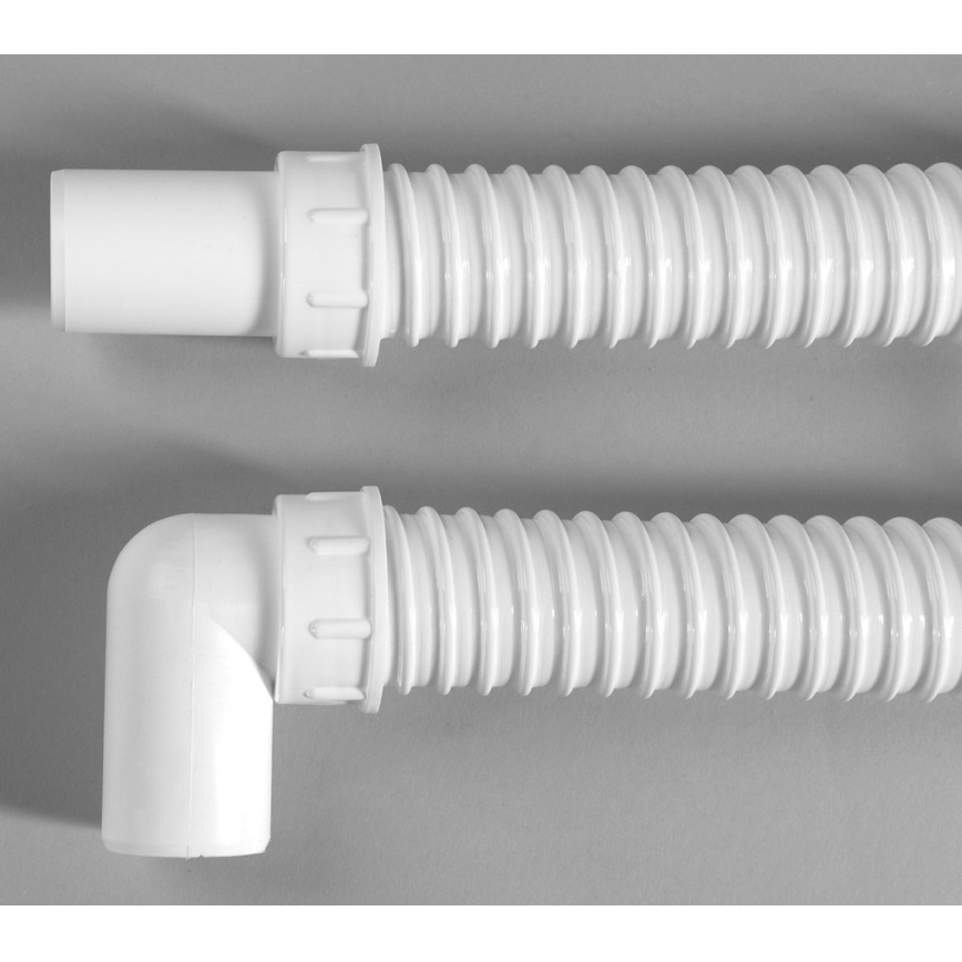 Bruckner - Flexibele verbindingsbuis elleboog 80 cm wit