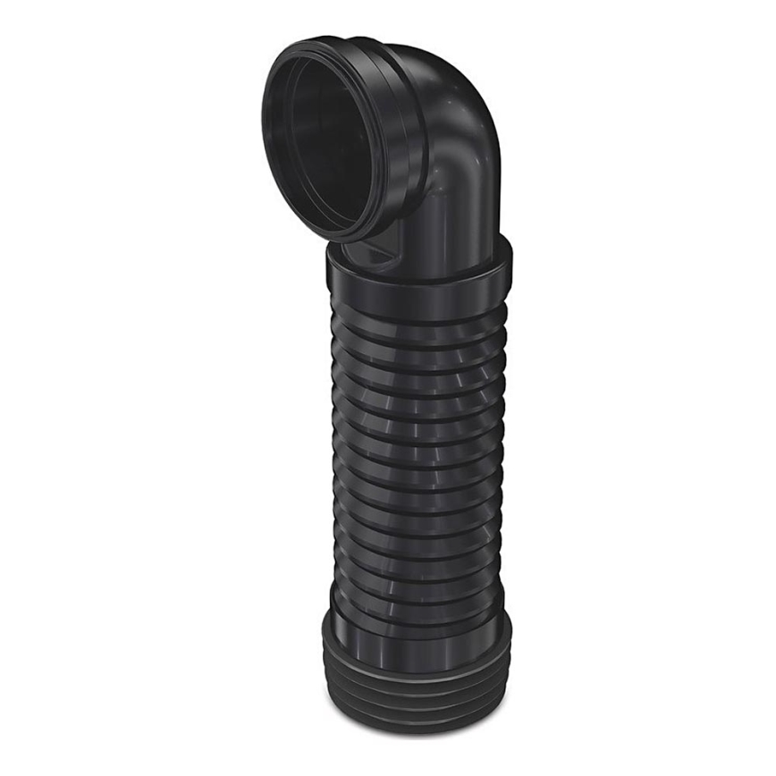 Bruckner - Flexibele wandclosetaansluiting 90° 20,5-37 cm zwart