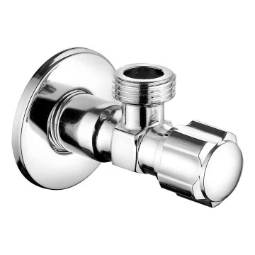 Bruckner - Hoekspindelklep glanzend chroom
