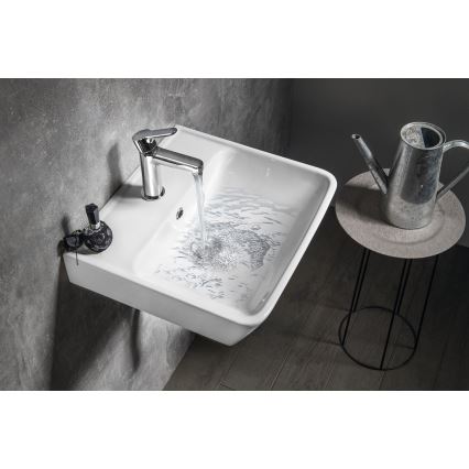 Bruckner - Inbouw wastafel NEON 45x41,5 cm keramiek/wit
