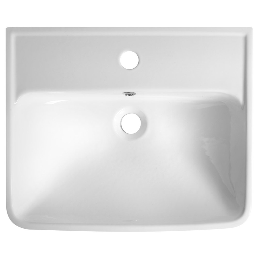 Bruckner - Inbouw wastafel NEON 45x41,5 cm keramiek/wit