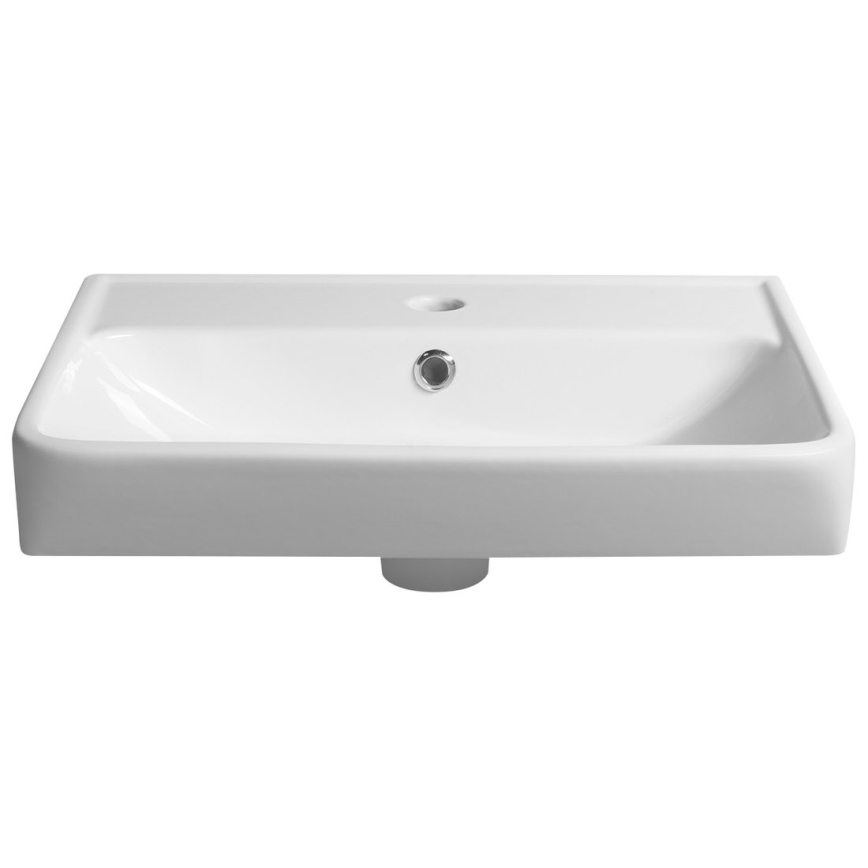 Bruckner - Inbouw wastafel NEON 45x41,5 cm keramiek/wit