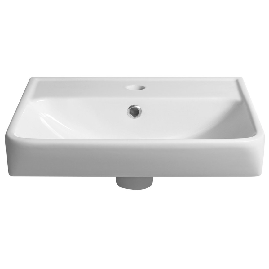 Bruckner - Inbouw wastafel NEON 50x41,5 cm keramiek/wit