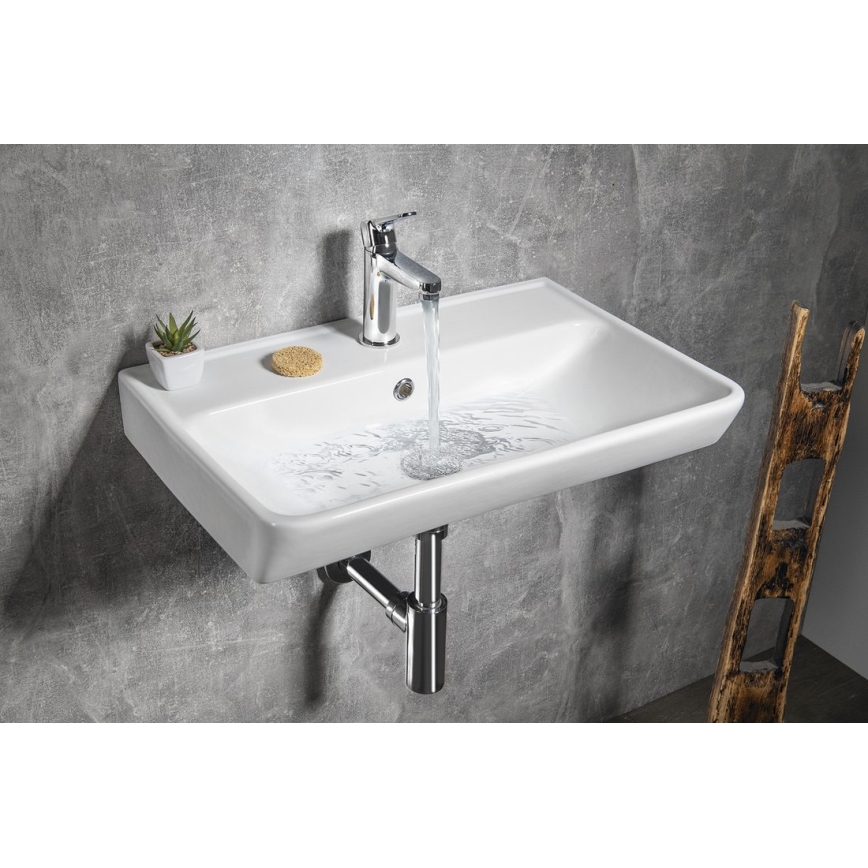 Bruckner - Inbouw wastafel NEON 60x41,5 cm keramiek/wit
