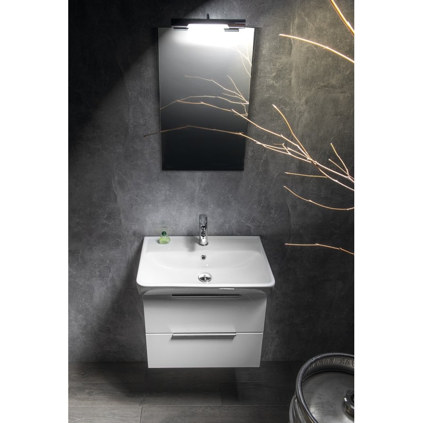 Bruckner - Inbouw wastafel NEON 60x41,5 cm keramiek/wit