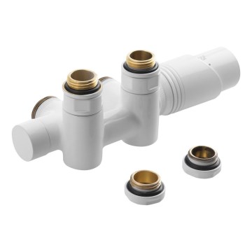 Bruckner - Thermostatische aansluitset voor centrale aansluiting WICHER COMBI wit