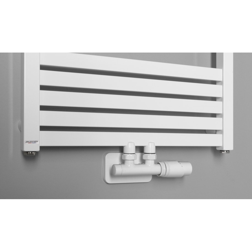 Bruckner - Thermostatische aansluitset voor centrale aansluiting WICHER wit