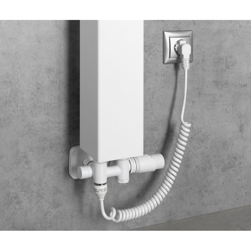 Bruckner - Thermostatische aansluitset voor centrale aansluiting WICHER COMBI wit
