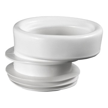 Bruckner - Toilet afvalmanchet vast, excentrisch wit