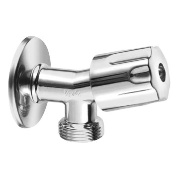 Bruckner - Wasmachineklep met terugslagklep glanzend chroom