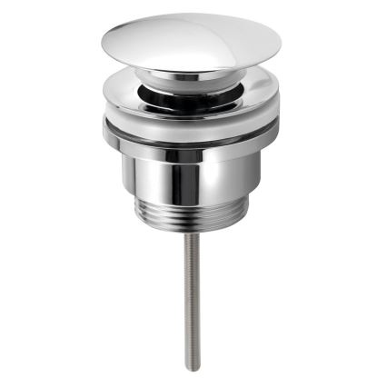 Bruckner - Afvoerputje zonder overloop CLICK-CLACK diameter 6,4 cm glanzend chroom