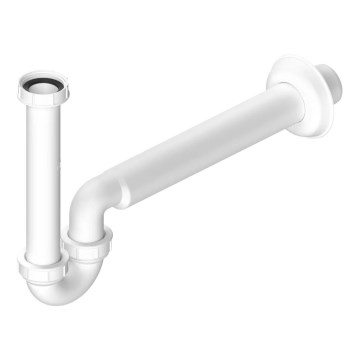 Bruckner - Wastafel/bidet sifon laag DN40 wit