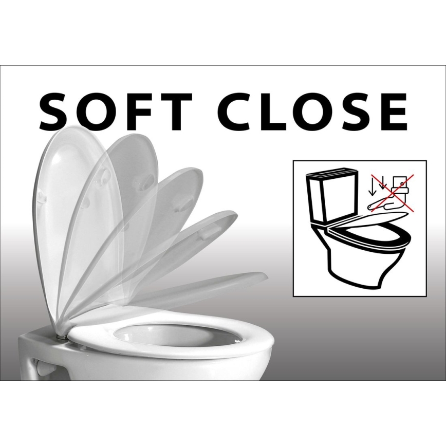 Bruckner - Wc-bril SoftClose FULDA SLIM wit