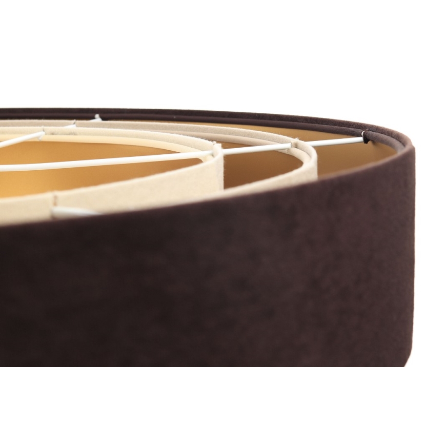Bruin Beige/Goudkleurige Kroonluchter aan een koord TRINITI 1x E27 / 60W / 230V