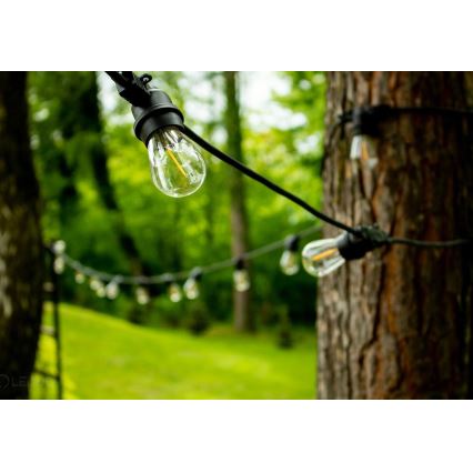 Buiten decoratieve lichtketting MIMOSA 20xE27/1,3W/230V IP44 10m