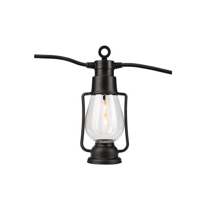 Buiten decoratieve lichtslinger GIRLANDA 10xLED 10m IP44 warm-wit