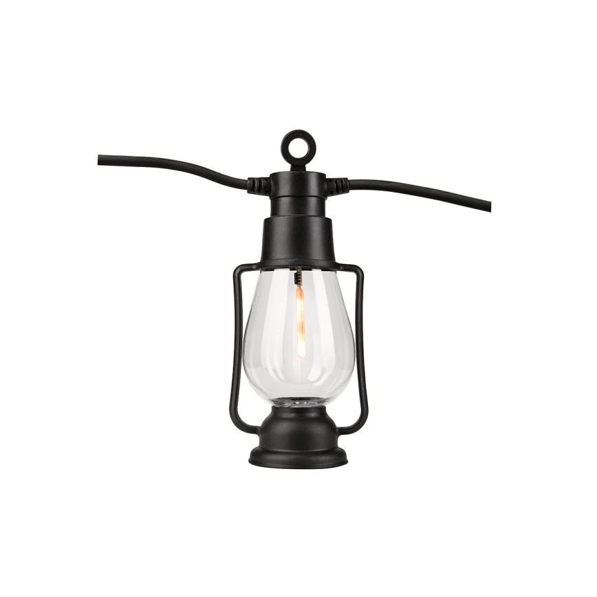 Buiten decoratieve lichtslinger GIRLANDA 10xLED 10m IP44 warm-wit