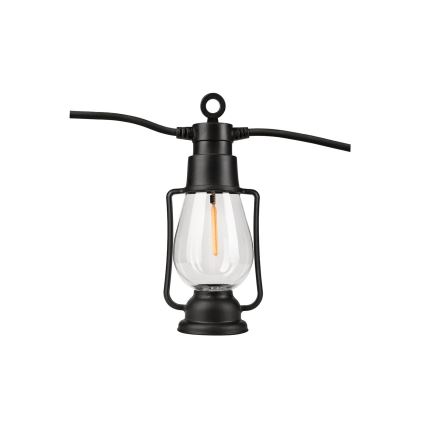 Buiten decoratieve lichtslinger GIRLANDA 10xLED 10m IP44 warm-wit