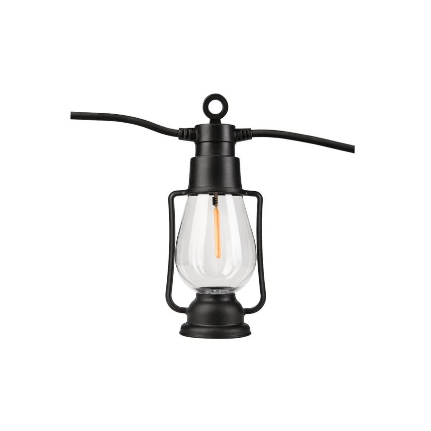 Buiten decoratieve lichtslinger GIRLANDA 10xLED 10m IP44 warm-wit