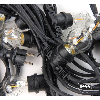 Buiten Decoratieve lichtsnoer MIMOSA 10xE27/1,3W/230V IP44 10 m