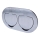 Buiten inbouw vloer double socket IP55 rond