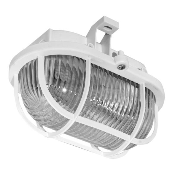 Buiten plafondlamp OVAL 1xE27/60W/230V IP44